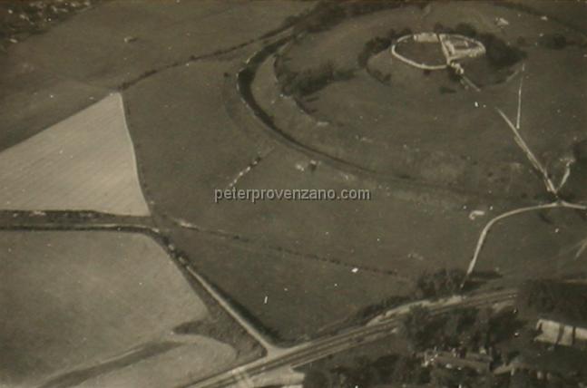 Peter Provenzano Photo Album Image_copy_119.jpg - Aerial view of Old Sarum, an Iron Age hill fort. Wiltshire, England - fall of 1941.